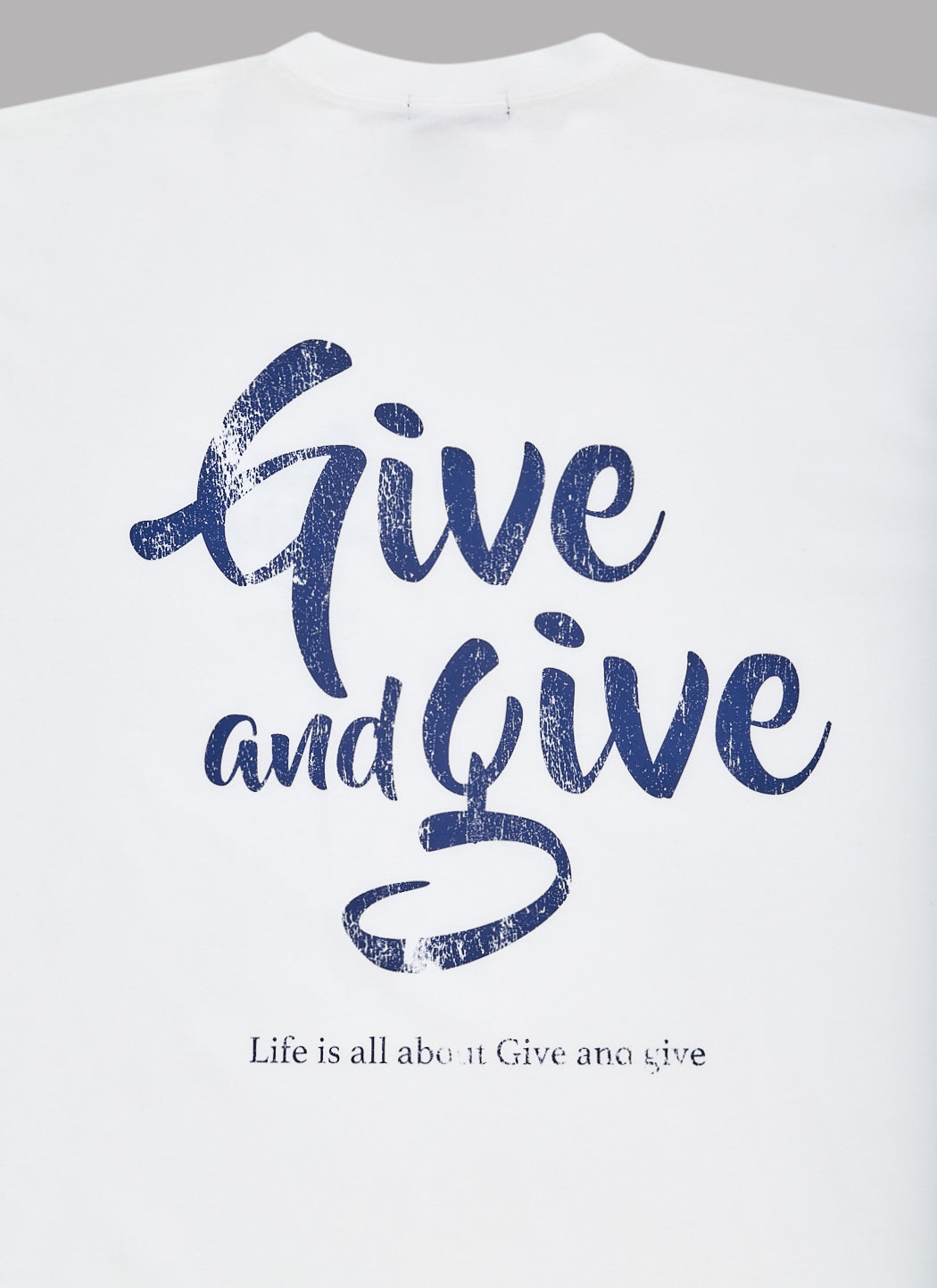 GIVE & GIVE L/S TEE - WHITE