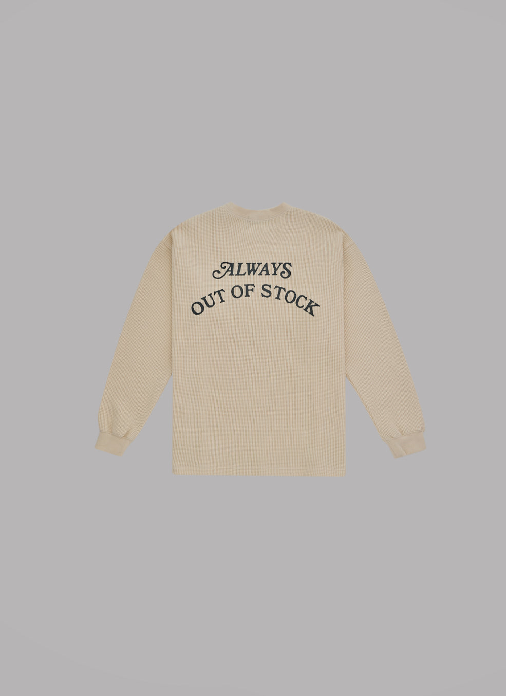 BASIC LOGO THERMAL L/S TEE - IVORY