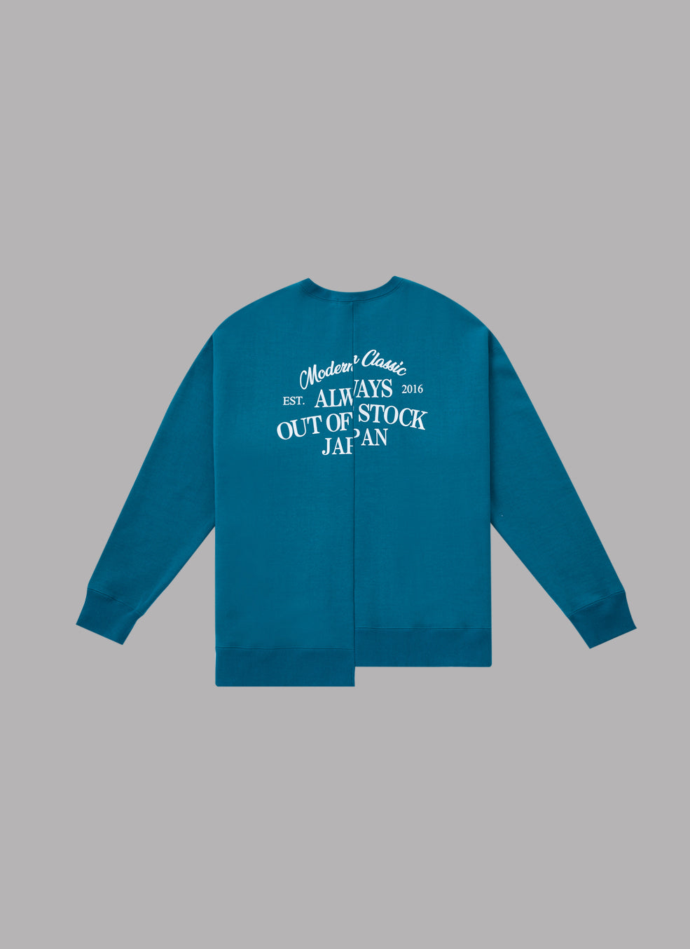 SWITCHED THICK CREW NECK-TURQUOISE