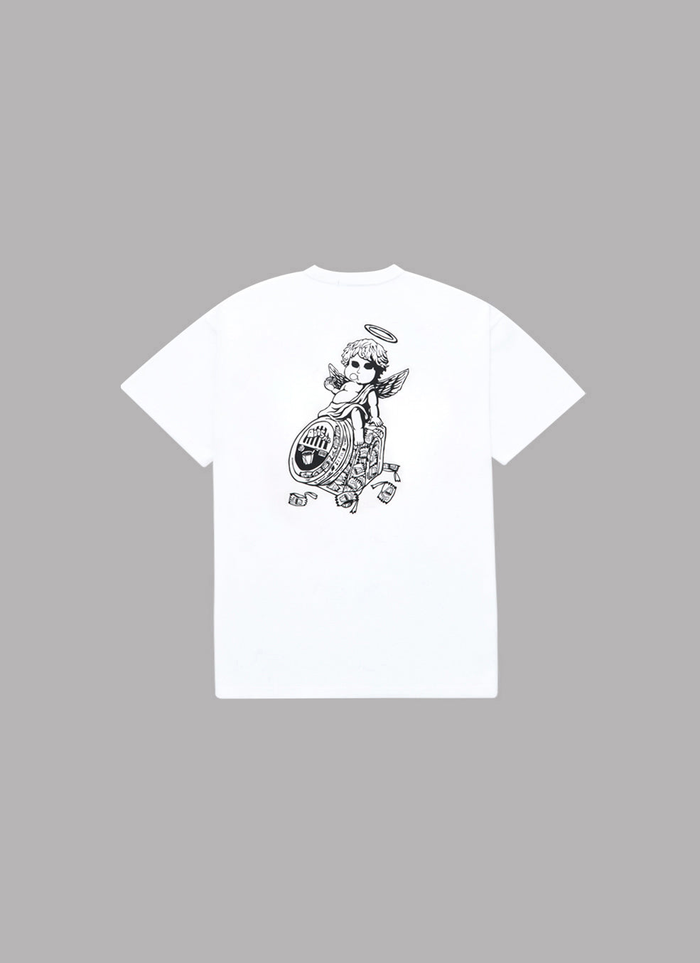 ALWAYS OUT OF STOCK x DARUMANIA ANGEL TEE-WHITE