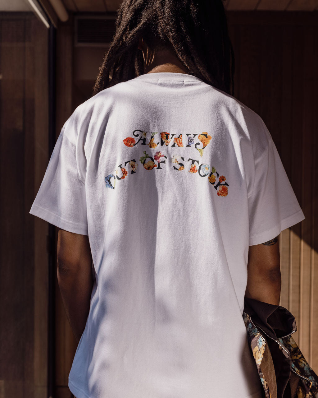 FLORAL BASIC LOGO S/S TEE-WHITE