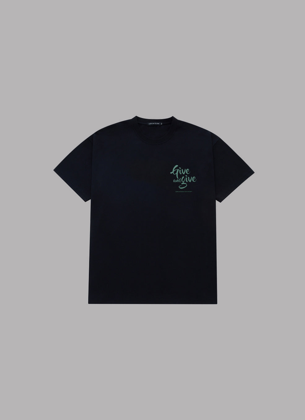 GIVE&GIVE S/S TEE - BLACK