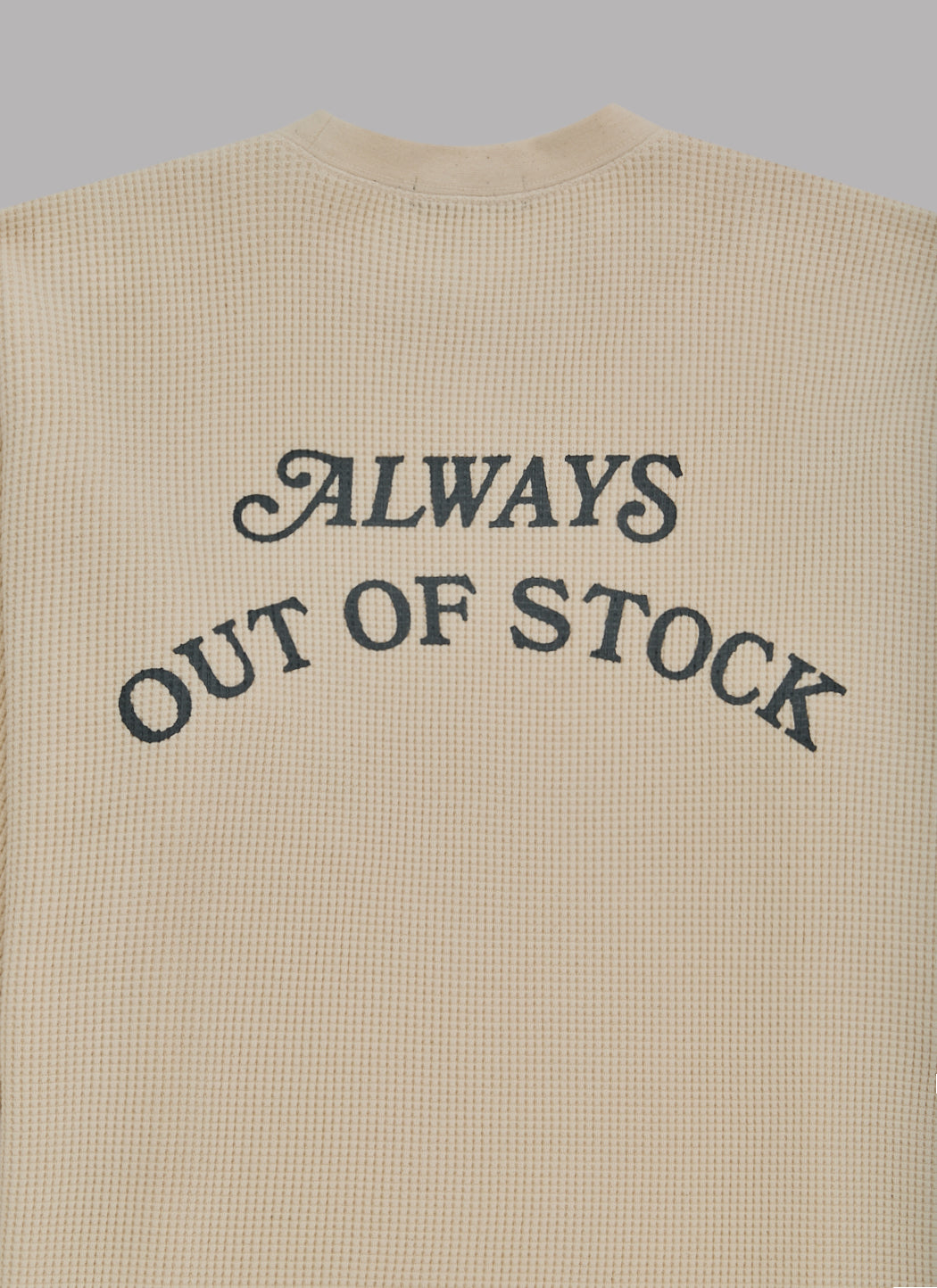 BASIC LOGO THERMAL L/S TEE - IVORY