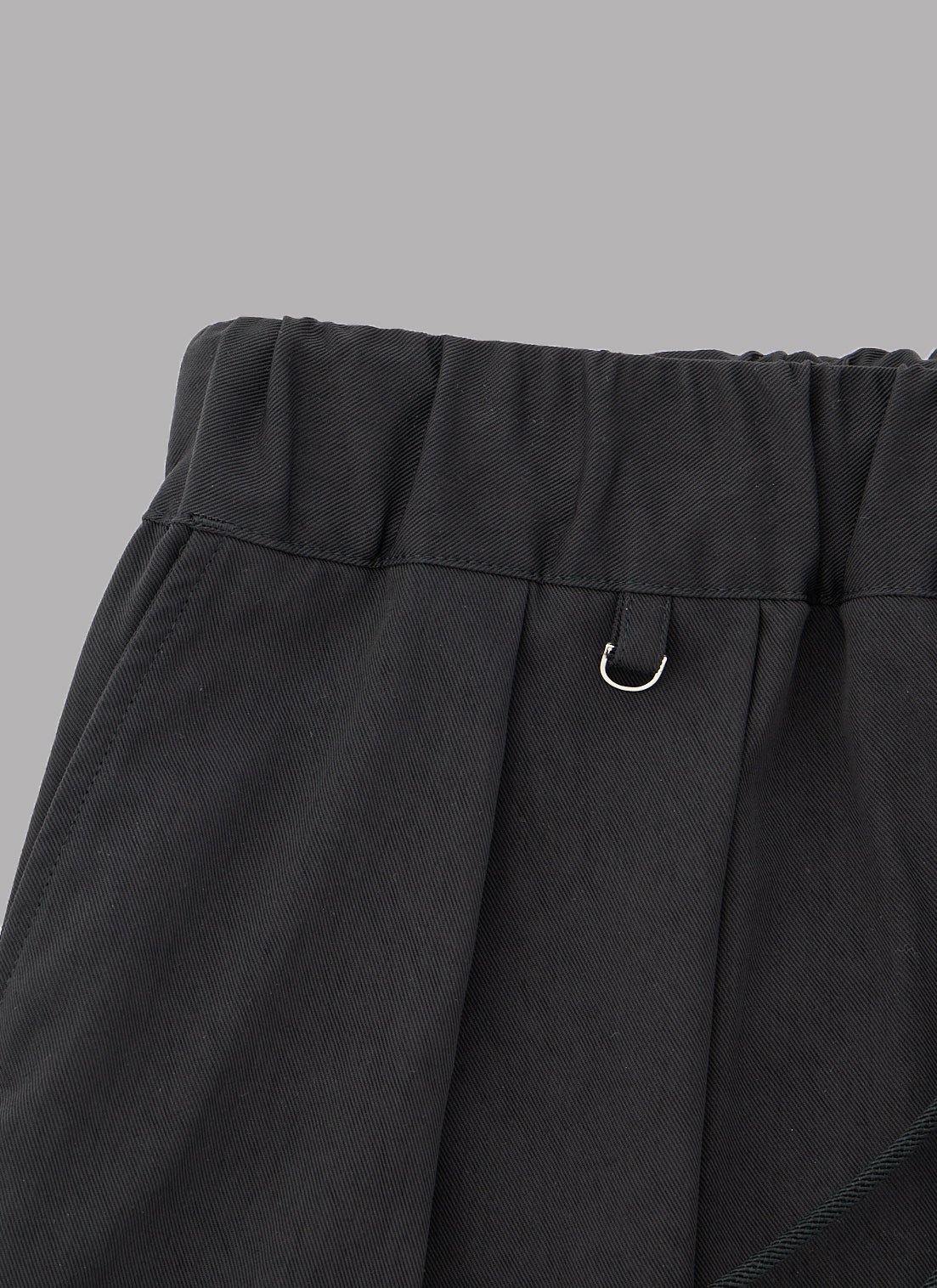 2WAY 2TUCK SHORTS-BLACK