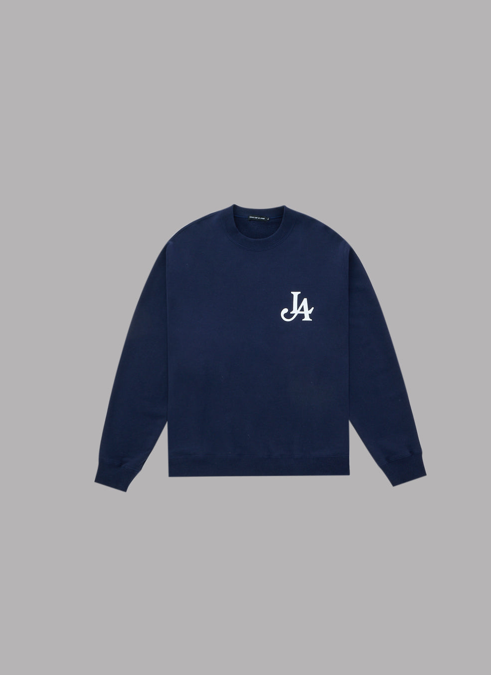 LA LOGO THICK CREWNECK-NAVY