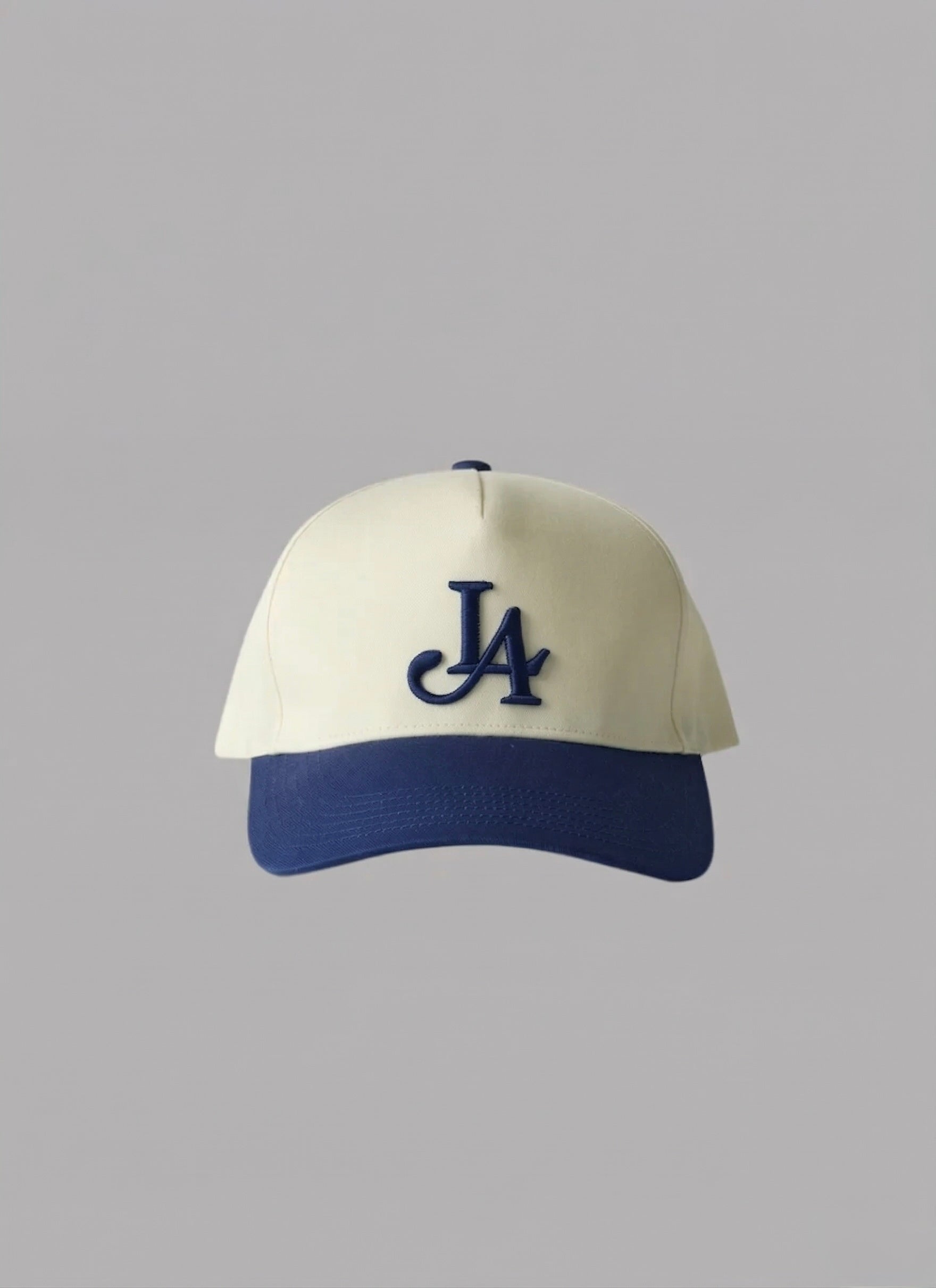 LA LOGO ADJUSTABLE CAP-NAVY x IVORY