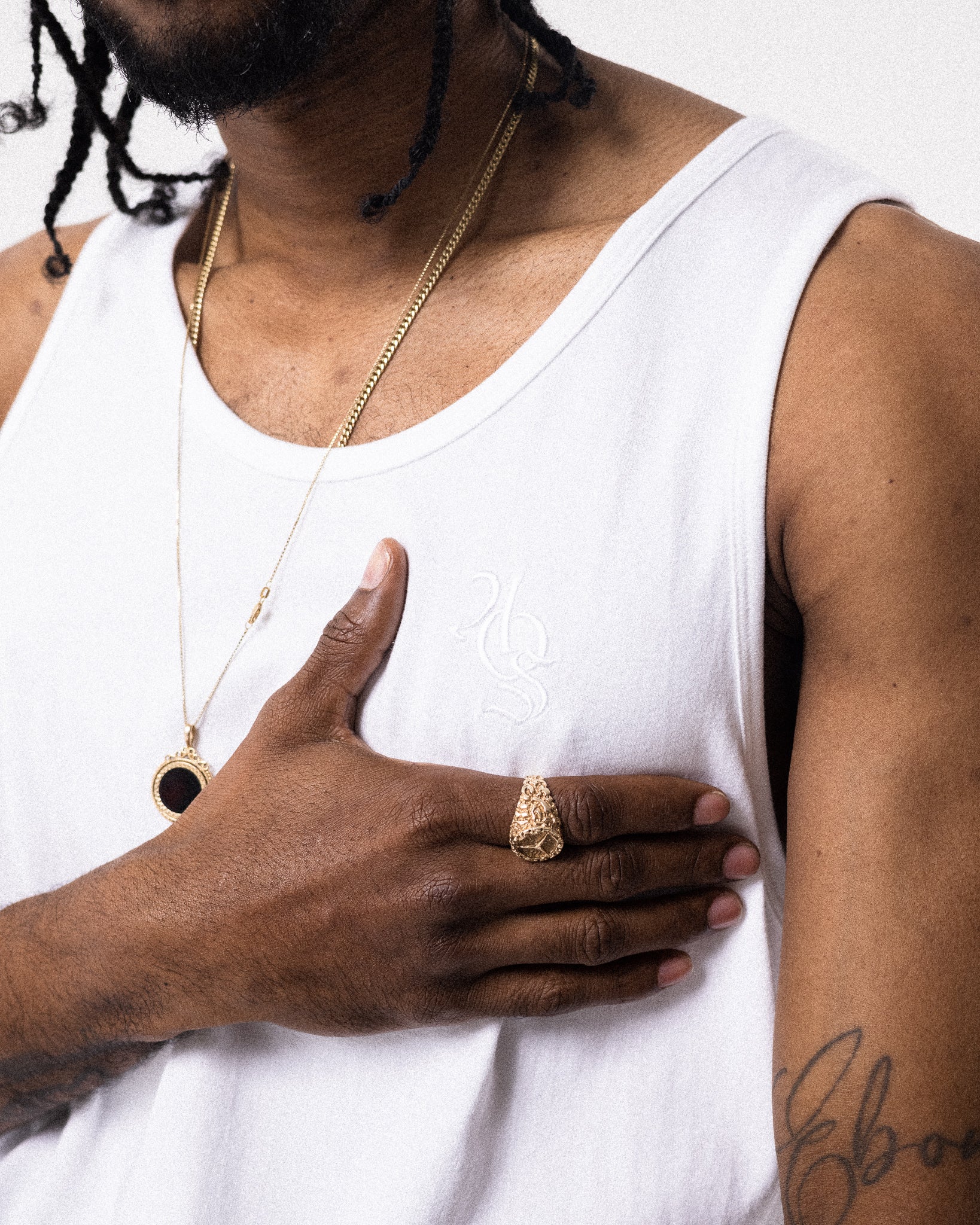 LAYERED TANK TOP - BLACK