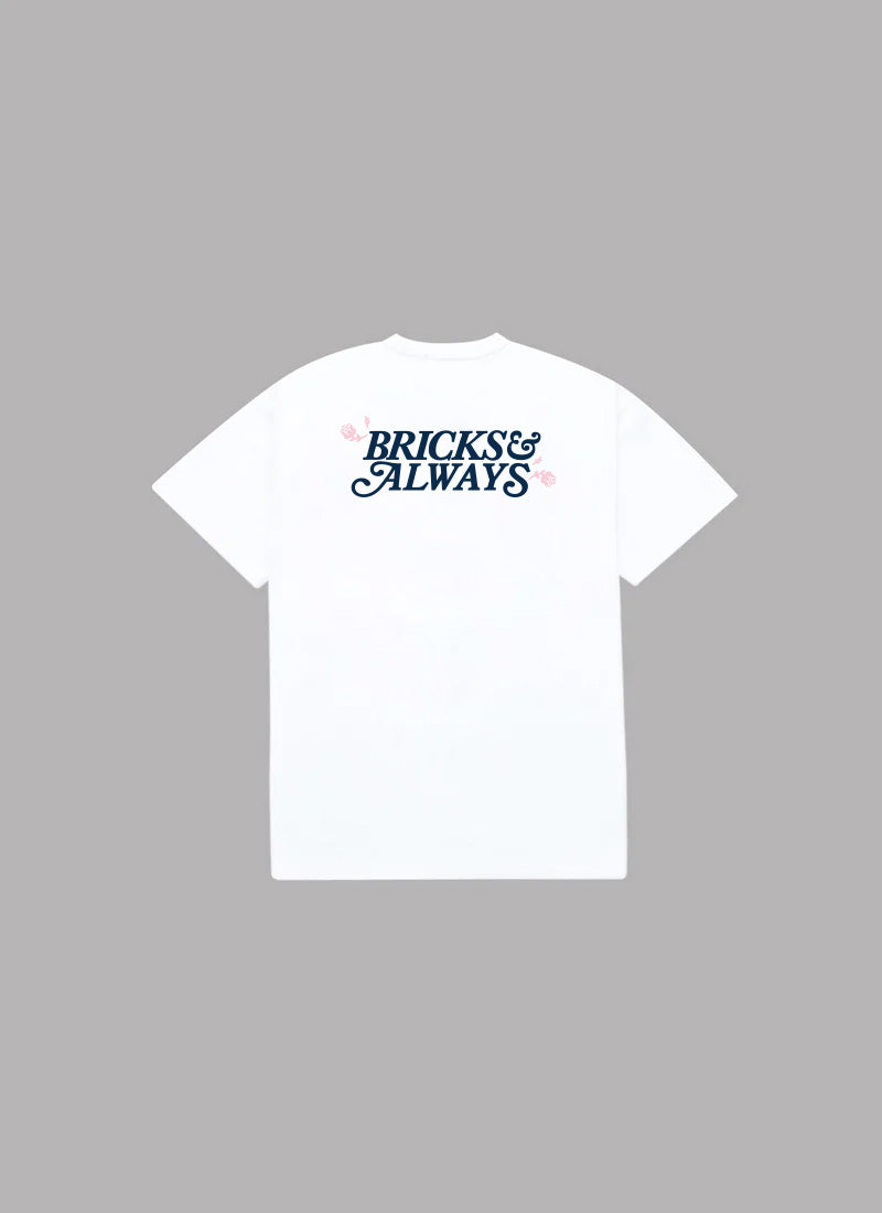 BRICKS & ALWAYS S/S TEE-WHITE