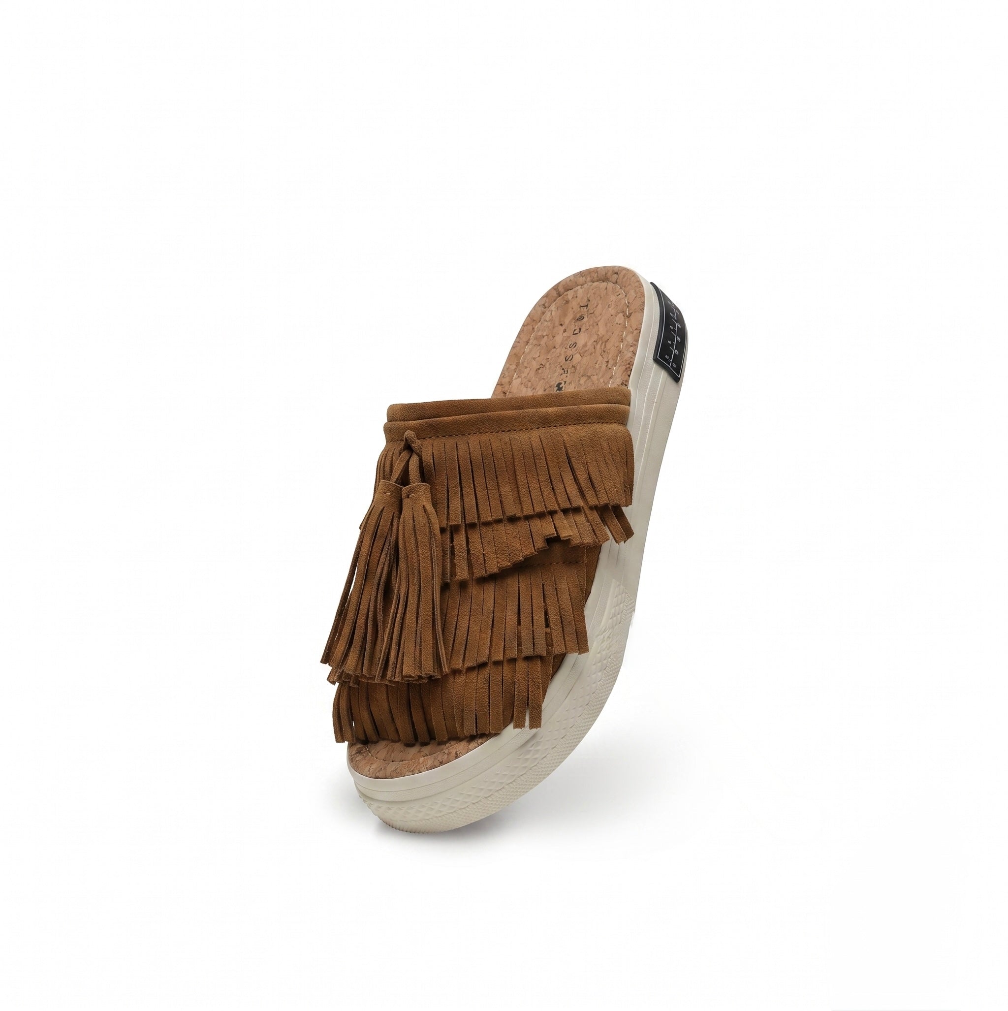 XVESSEL TASSEL SLIDES-COFFEE