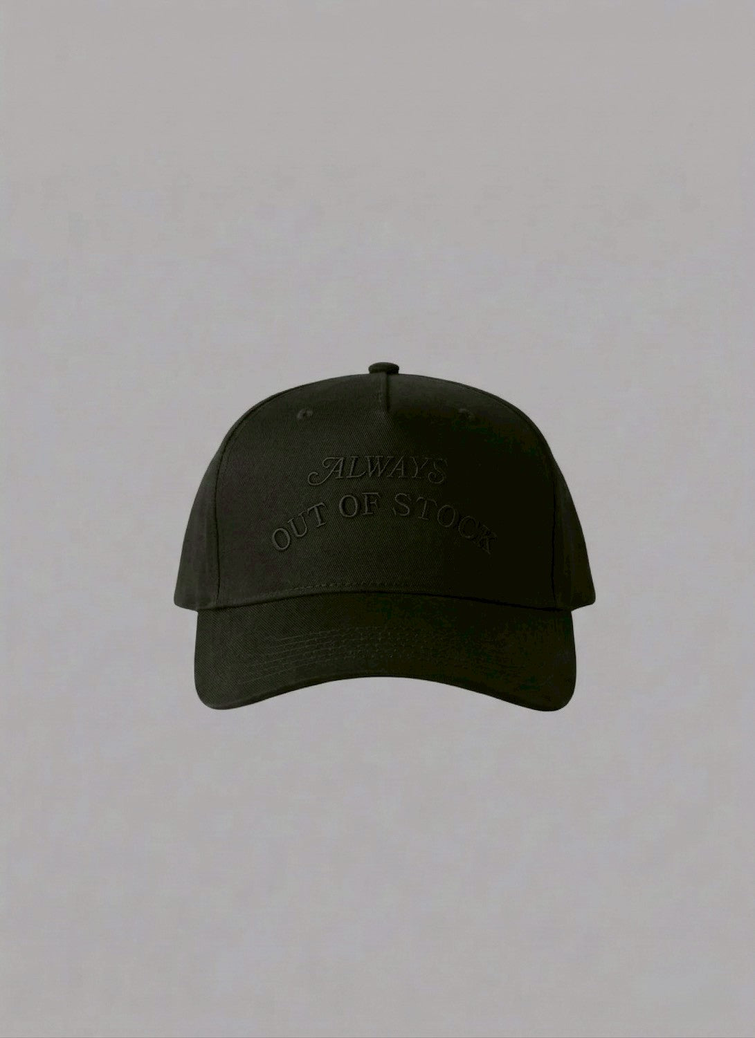 BASIC LOGO ADJUSTABLE CAP-BLACK x BLACK