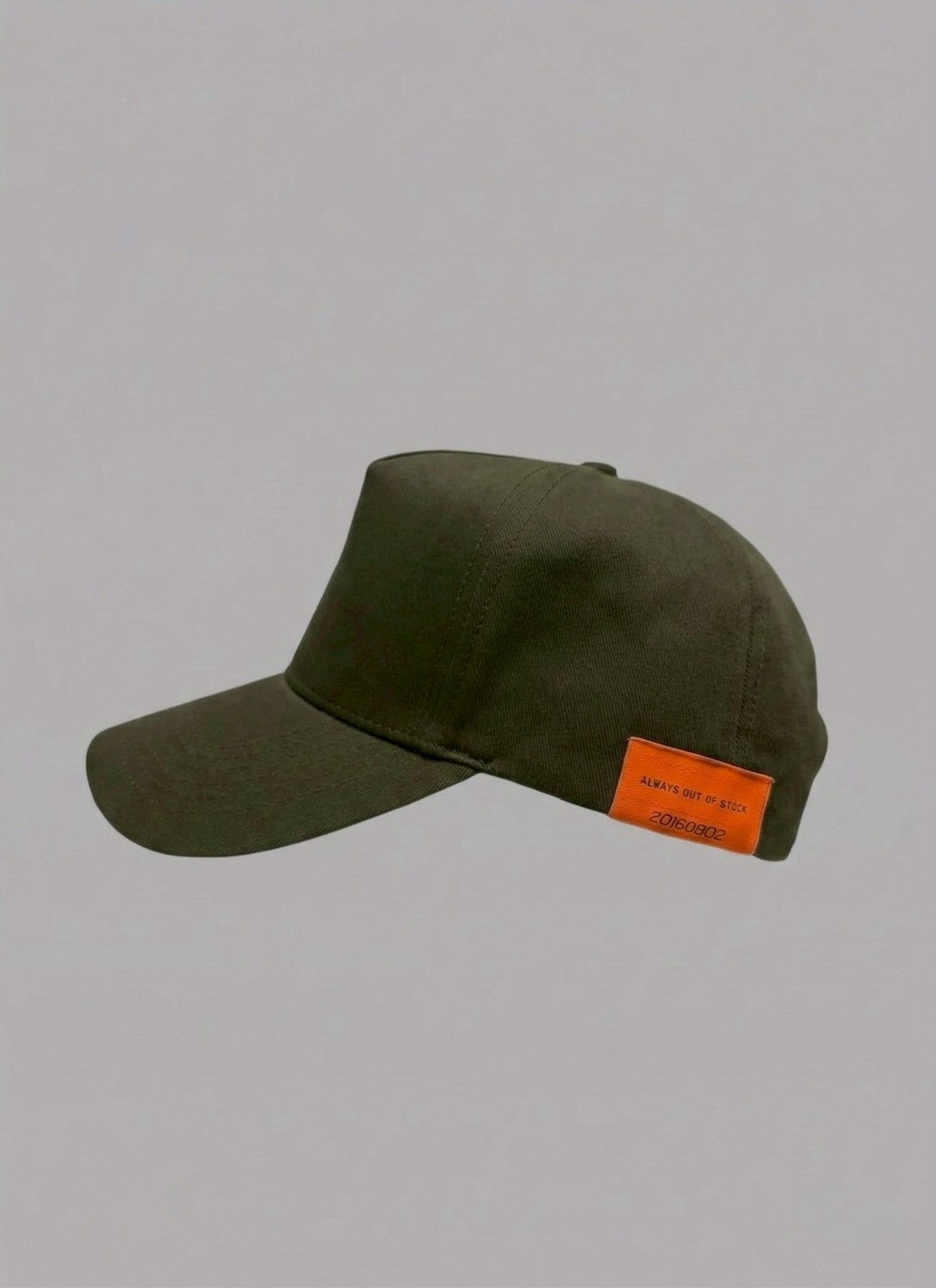 BASIC LOGO ADJUSTABLE CAP-OLIVE