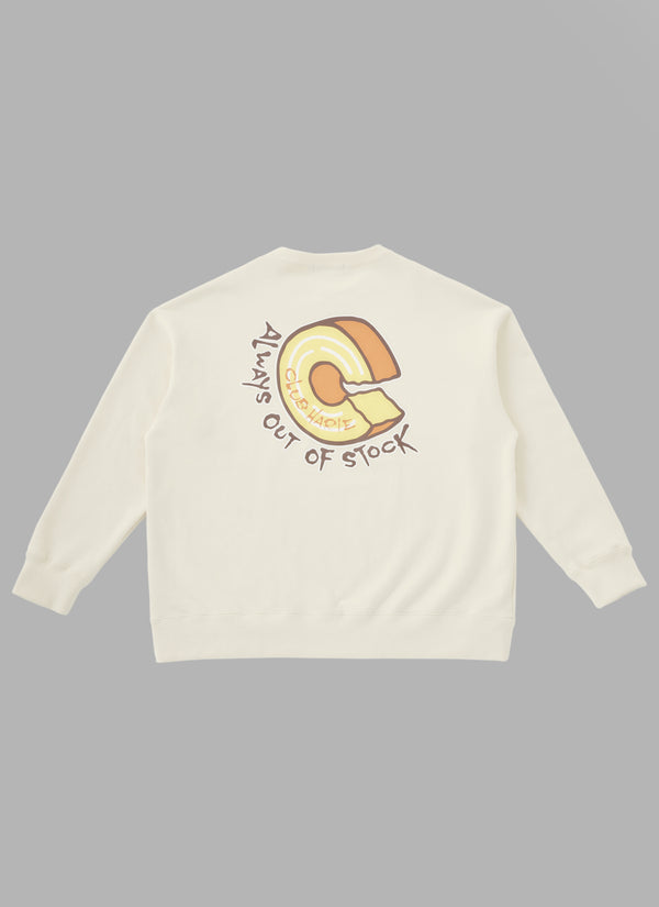 ALWAYS OUT OF STOCK × CLUB HARIE CREWNECK-BEIGE