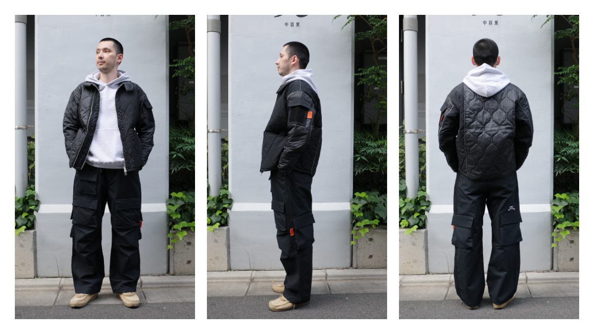 NINE POCKET WIDE FATIGUE PANTS S/Mサイズ比較！