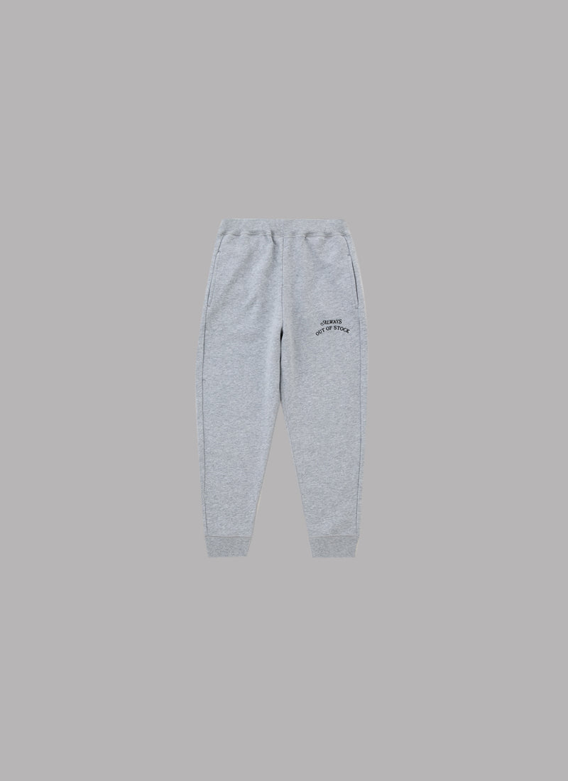 BASIC LOGO KIDS SWEAT PANTS-GRAY