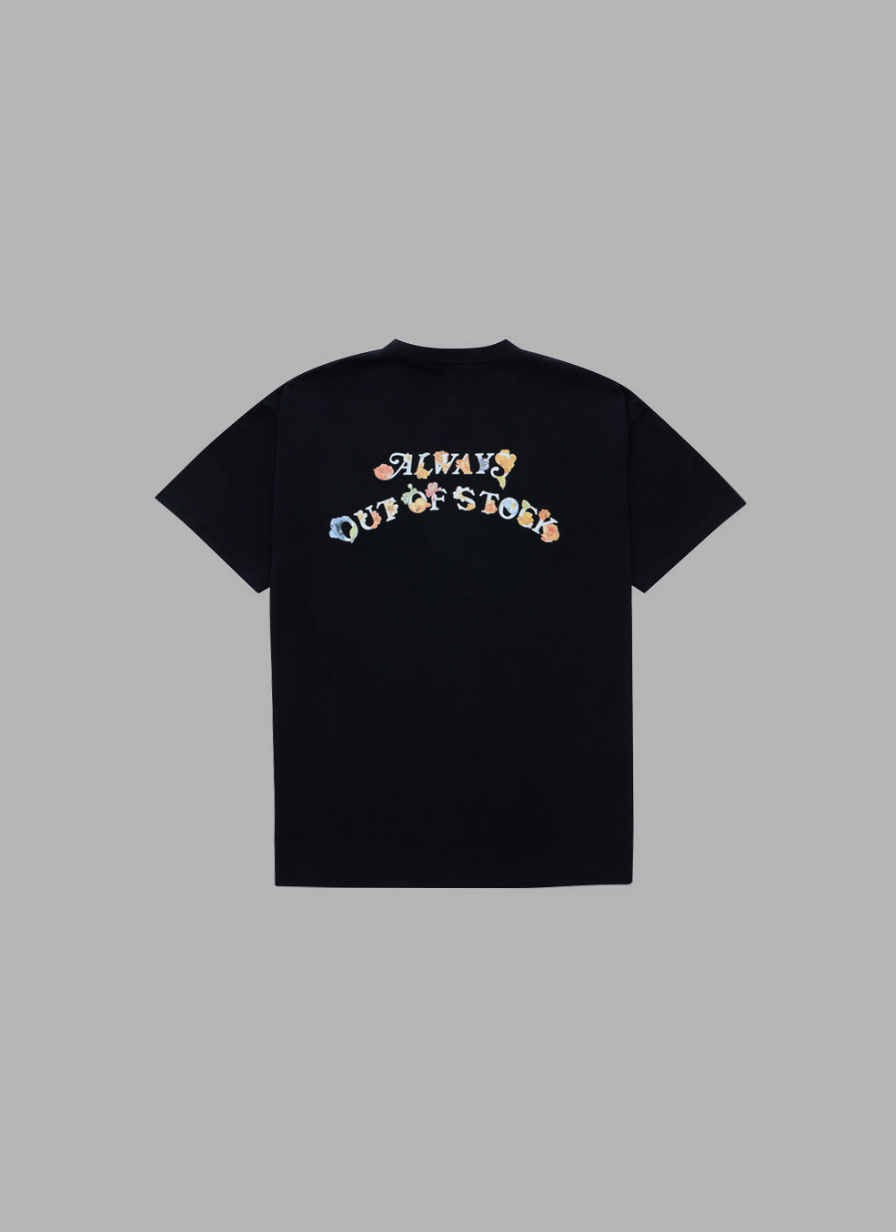 FLORAL BASIC LOGO S/S TEE-BLACK