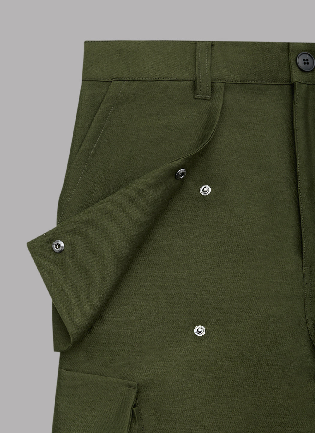 SEVEN POCKET  FATIGUE PANTS - OLIVE