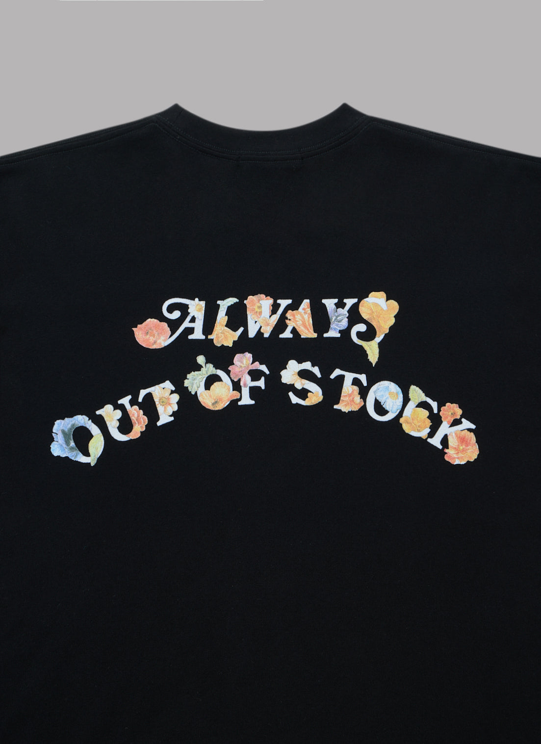 FLORAL BASIC LOGO S/S TEE-BLACK