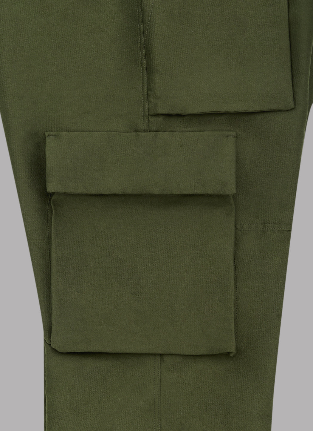 SEVEN POCKET  FATIGUE PANTS - OLIVE