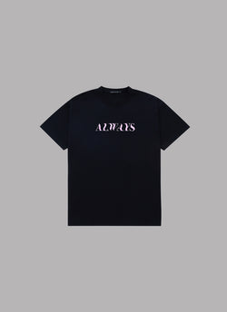 WATER REFLECTION LOGO S/S TEE-BLACK