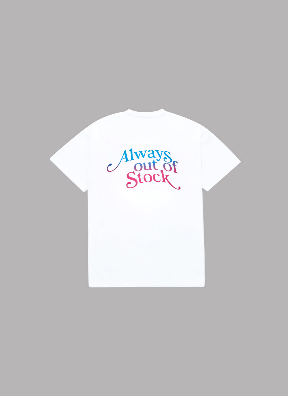 GRADATION PLAY LOGO S/S TEE-WHITE