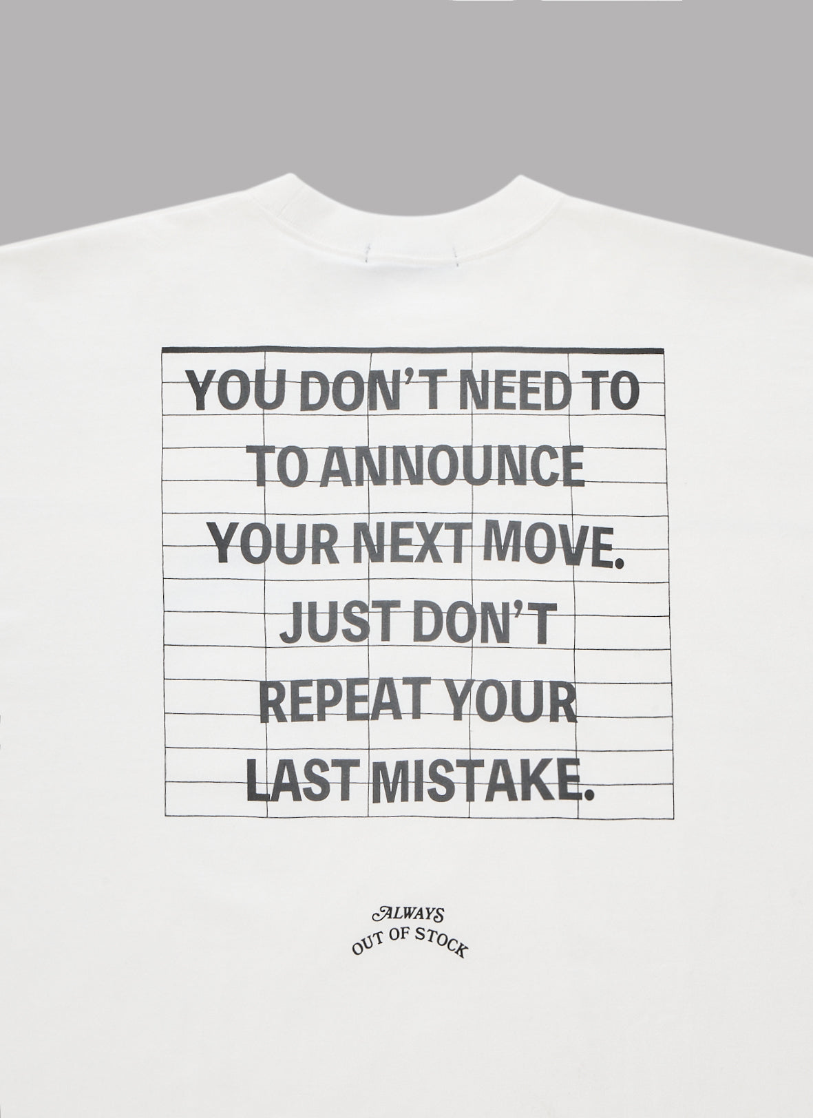 THEATER BOARD DROP S/S TEE-WHITE