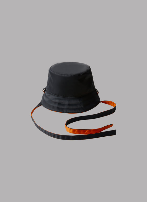 BUCKET HAT-BLACK x ORANGE