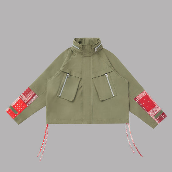 ワーク043◇NEIGHBORHOOD ZIP WORK JACKET OLIVE - ナイロンジャケット