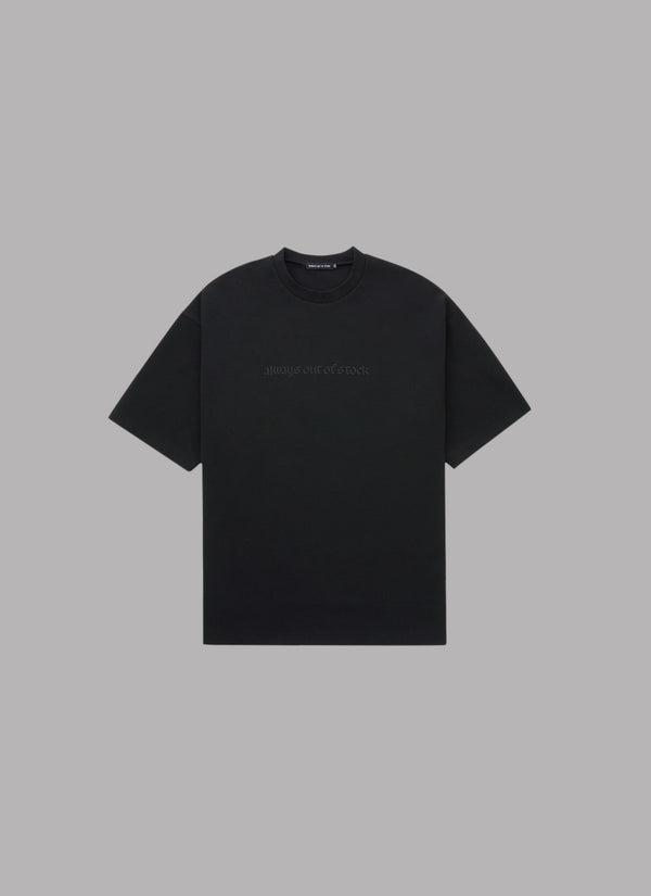 OLD ENGLISH HALF SLEEVE TEE-BLACK