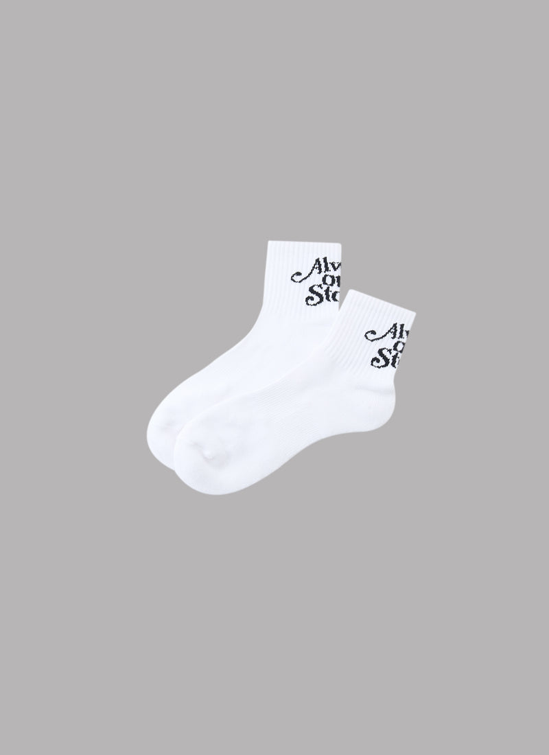 PLAY LOGO SHORT SOCKS-WHITE