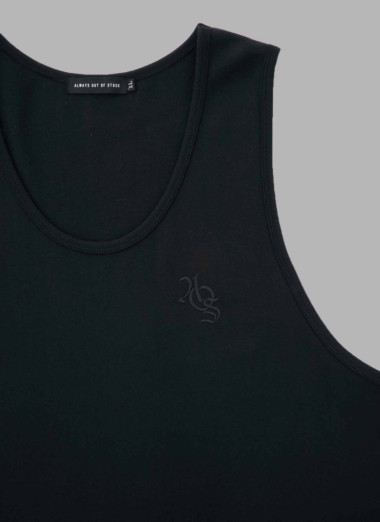 LAYERED TANK TOP - BLACK