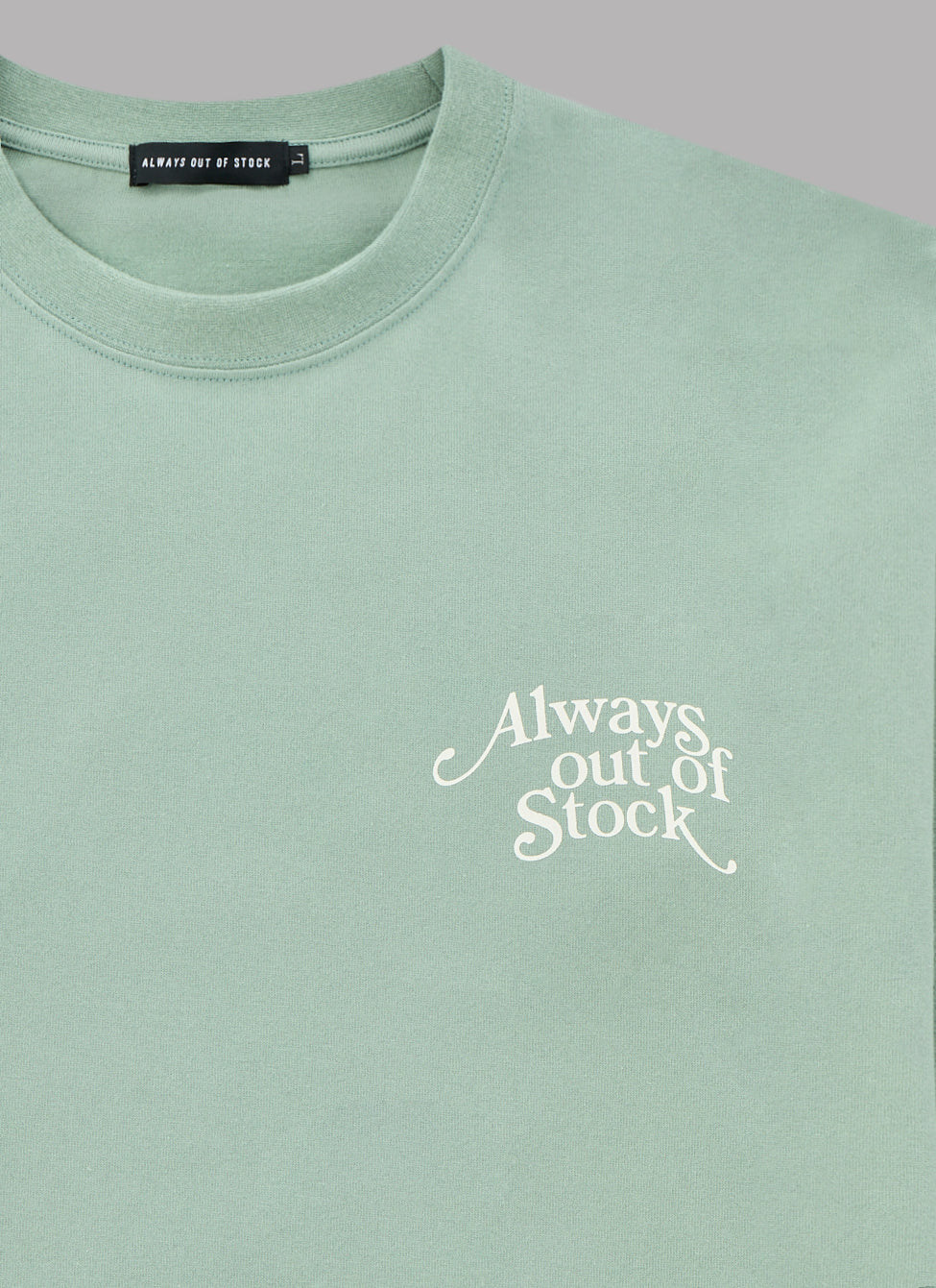 PLAY LOGO L/S TEE-PISTACCHIO x OFF WHITE