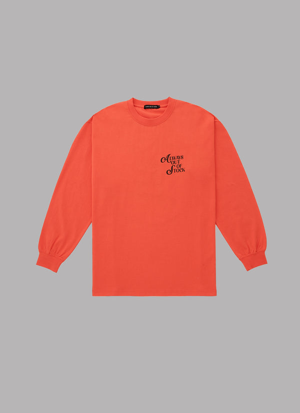 IF YOU STAY POSITIVE L/S TEE-ORANGE