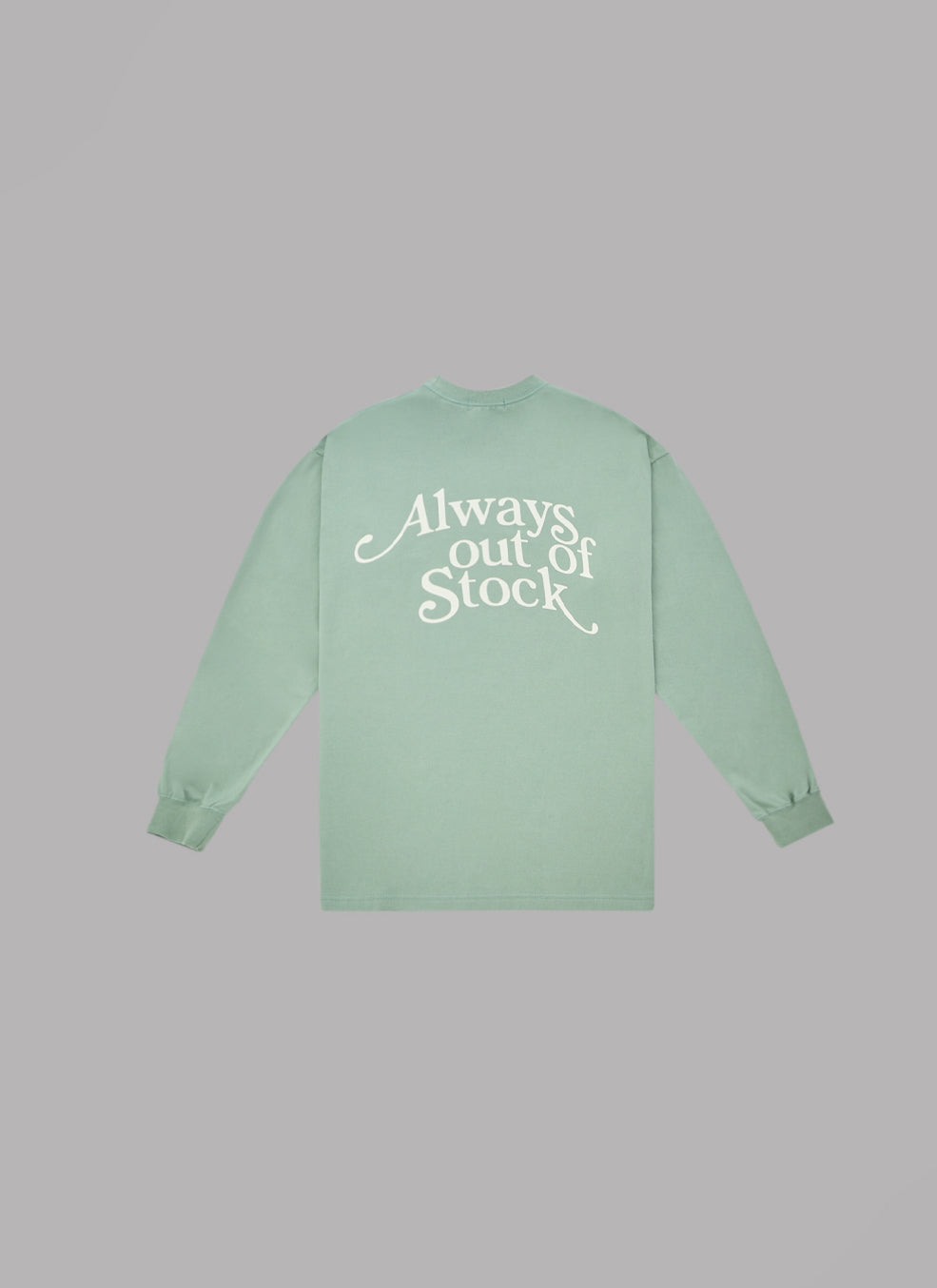 PLAY LOGO L/S TEE-PISTACCHIO x OFF WHITE