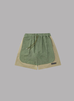 TUCK BASKETBALL SHORTS-OLIVE