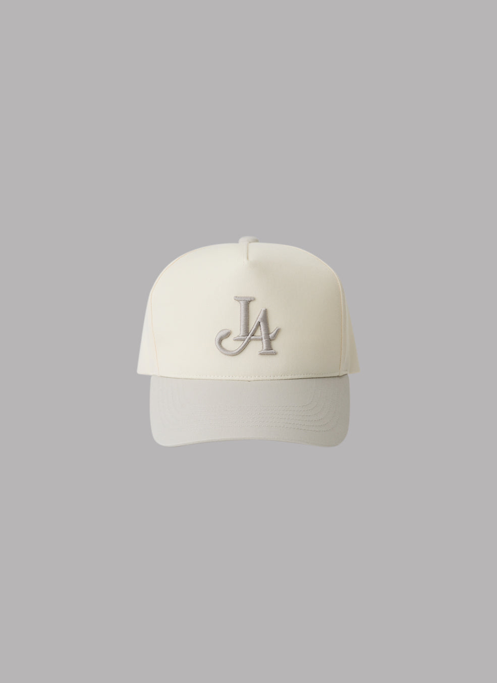LA LOGO ADJUSTABLE CAP - SILVER GRAY X IVORY