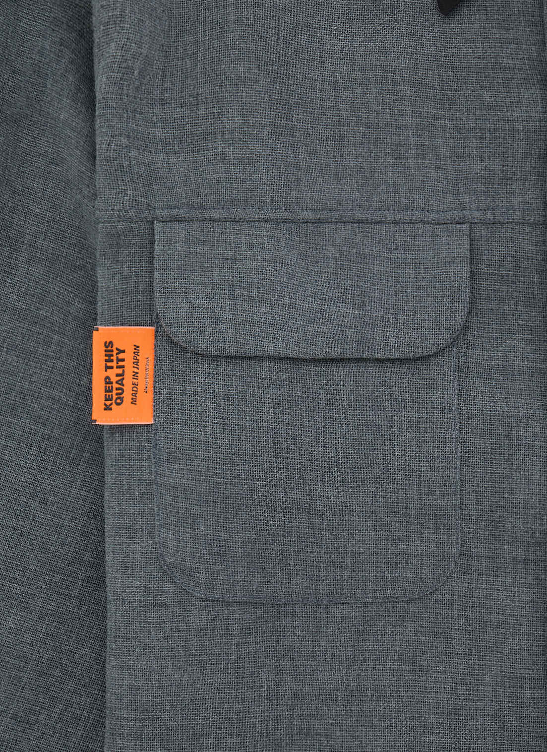 SUMMER WOOL CPO JACKET - CHARCOAL