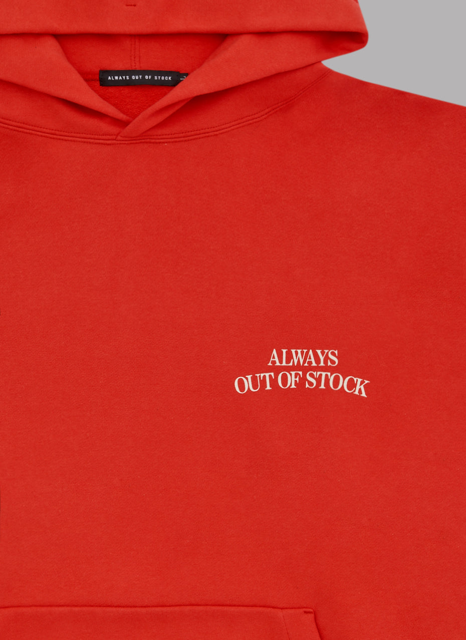 CLASSIC LOGO HOODIE - STRAWBERRY RED