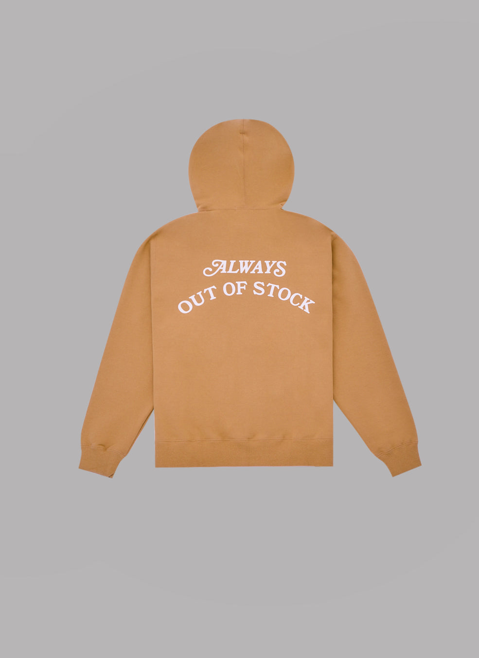 BASIC LOGO HOODIE - MILK TEA x OFF WHITE