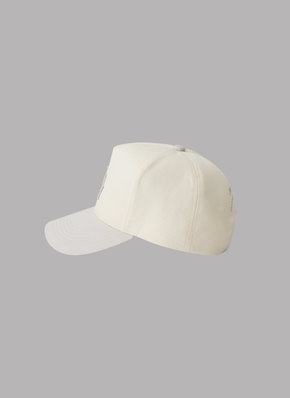 LA LOGO ADJUSTABLE CAP - SILVER GRAY X IVORY
