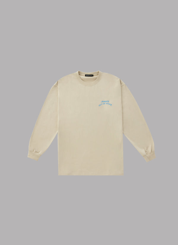 IT'S ONLY A SHORT TRIP L/S TEE-SAND