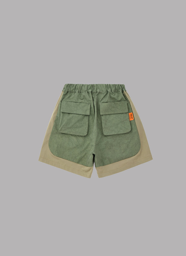 TUCK BASKETBALL SHORTS-OLIVE