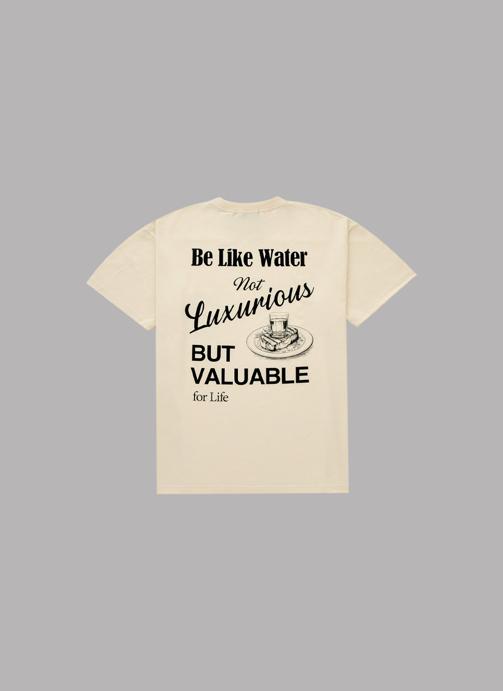 BE LIKE WATER S/S TEE-IVORY