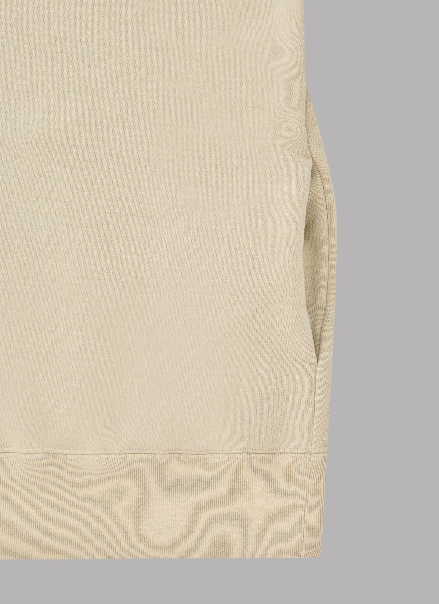 BASIC LOGO THICK HOODIE-SAND