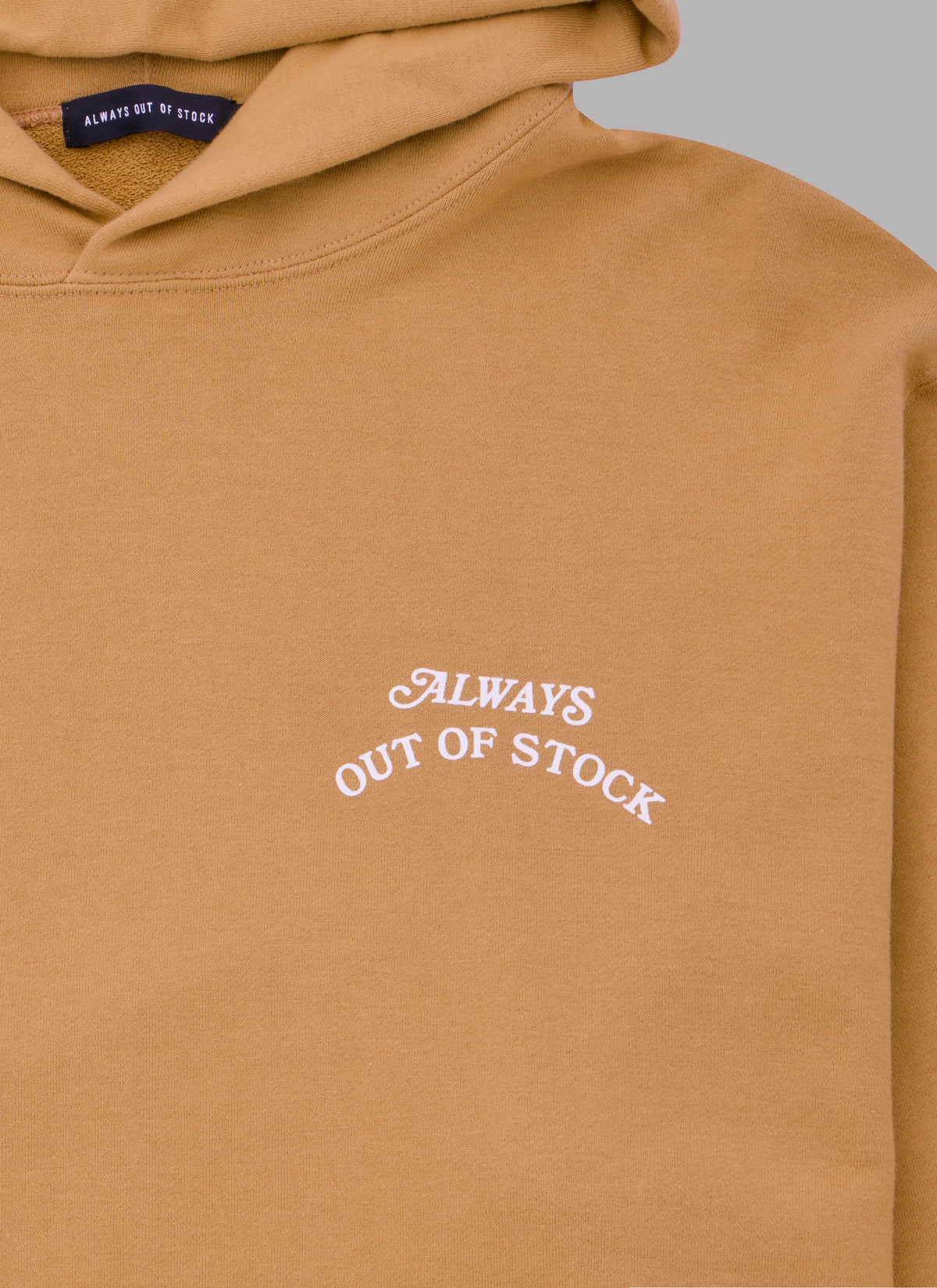 BASIC LOGO HOODIE - MILK TEA x OFF WHITE
