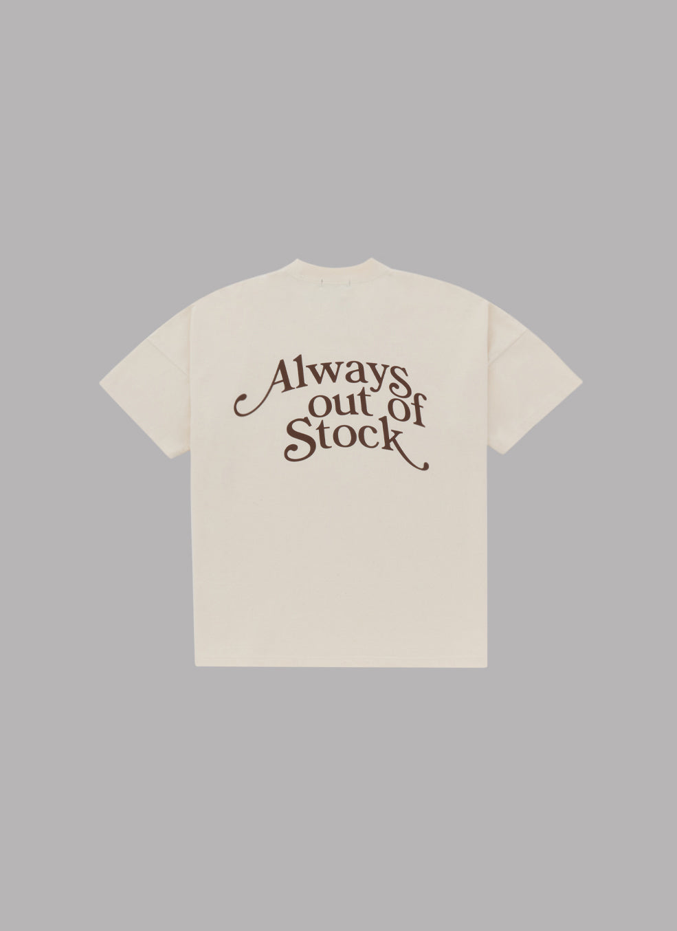 PLAY LOGO DROP S/S TEE-IVORY x BROWN