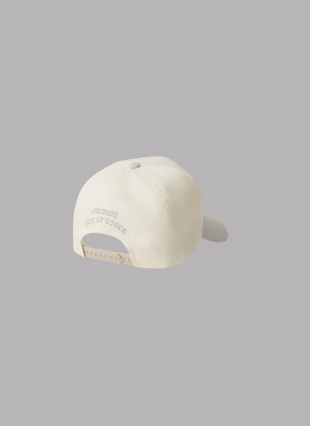 LA LOGO ADJUSTABLE CAP - SILVER GRAY X IVORY