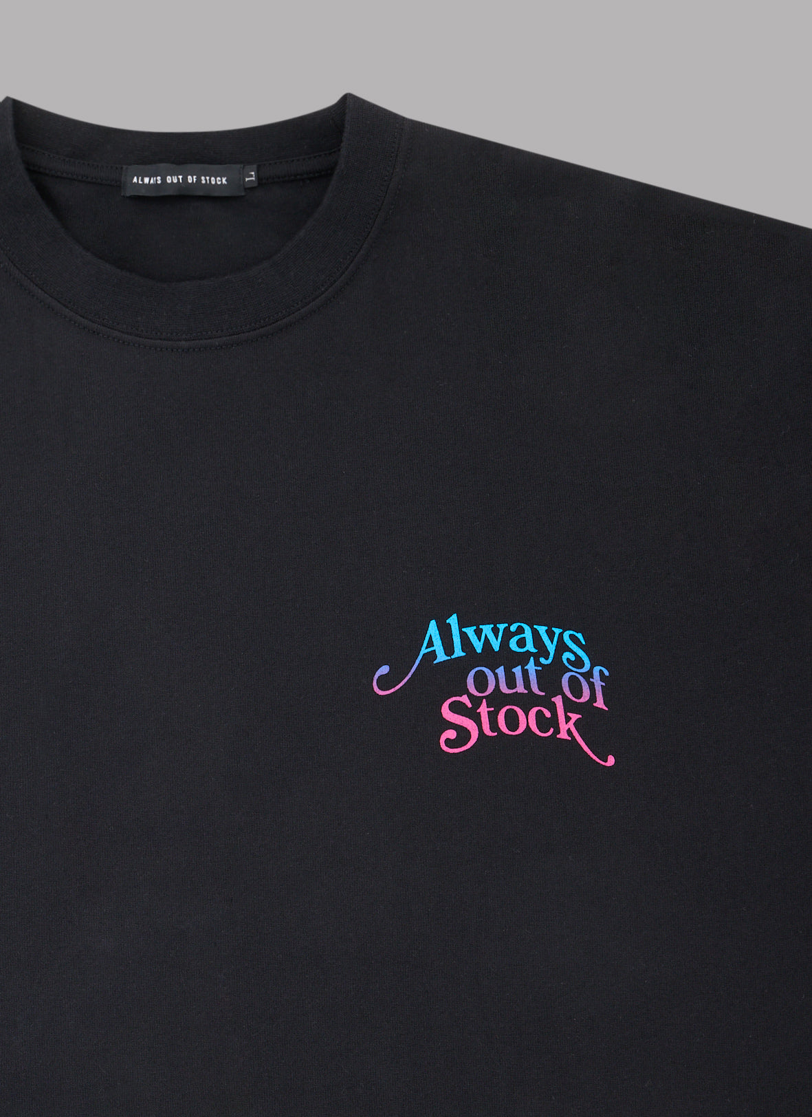 GRADATION PLAY LOGO S/S TEE-BLACK