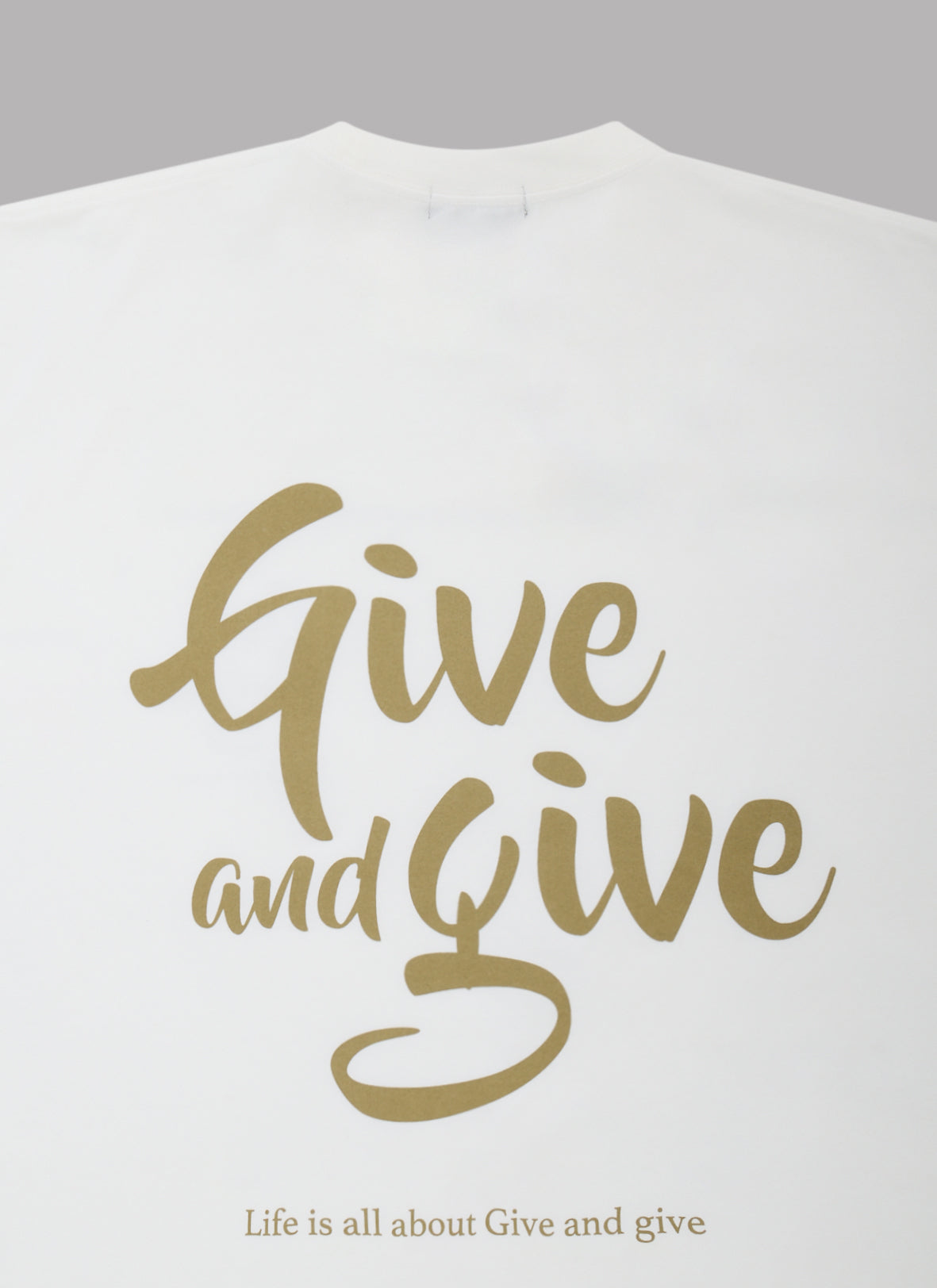 GIVE&GIVE S/S TEE - WHITE