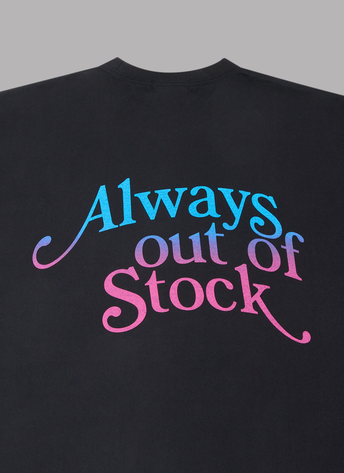 GRADATION PLAY LOGO S/S TEE-BLACK
