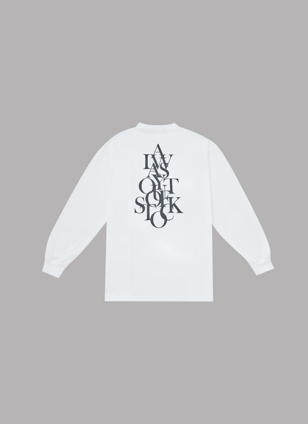 OVERLAP L/S TEE - WHITE